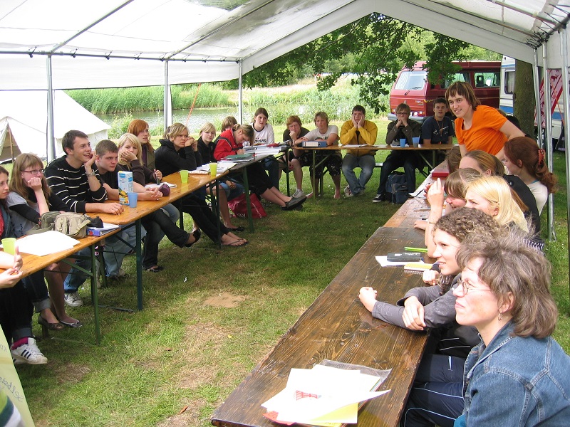 Jugendleiterausbildung im Zeltlager in Bersenbrück